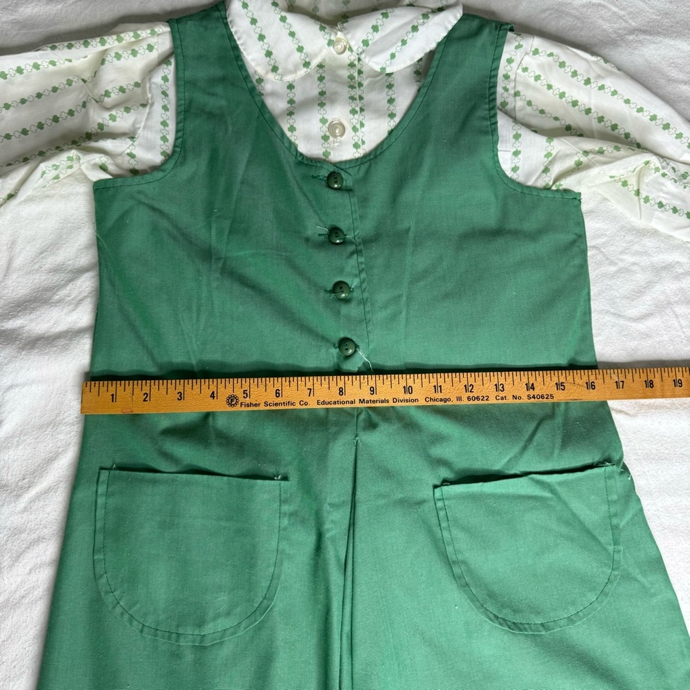 Girl‎ Scout Set Of 2 Uniform Dresses Green & Brown Size 10 8 Permanent Press Tag - Picture 15 of 17